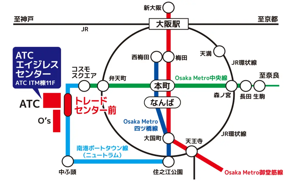 JRご利用時の路線図